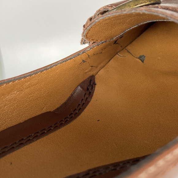 Naturalizer Brown Leather Heeled Loafer, Size 6.5 - Picture 11 of 16